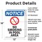 Signmission No Smoking In Pool Area OSHA Notice Sign, Plastic, 12in W x 18in L, 2PK OS-2PACK-NS-P-1218-V-14802 - alternate 2